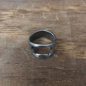 Beer opener ring! Made of metal